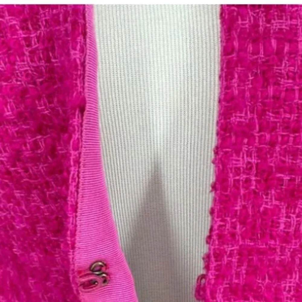 J. Crew Pink Astrid Boucle Tweed Wool Blazer